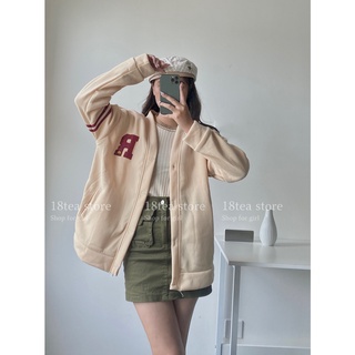 Áo Khoác Nỉ Cardigan 18teastore Áo Khoác From Rộng Phong Cách Hàn Quốc Unisex Nam Nữ Đều Mang Được