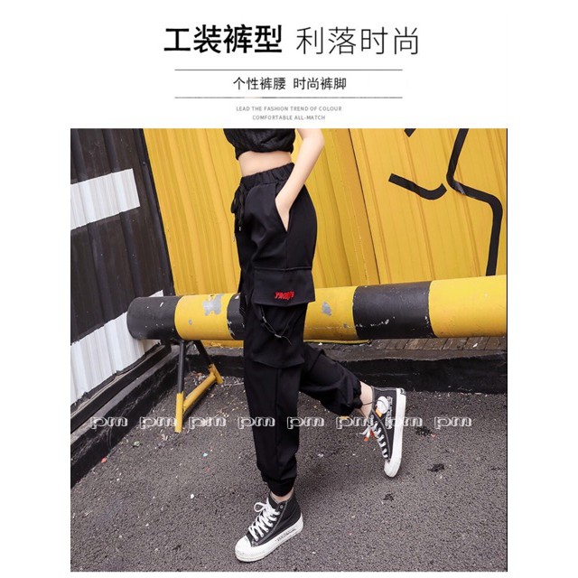 Quần Kaki túi hộp khuyên thêu chữ | BigBuy360 - bigbuy360.vn