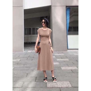 Đầm maxi đan dây eo (có clip ảnh cận vải)