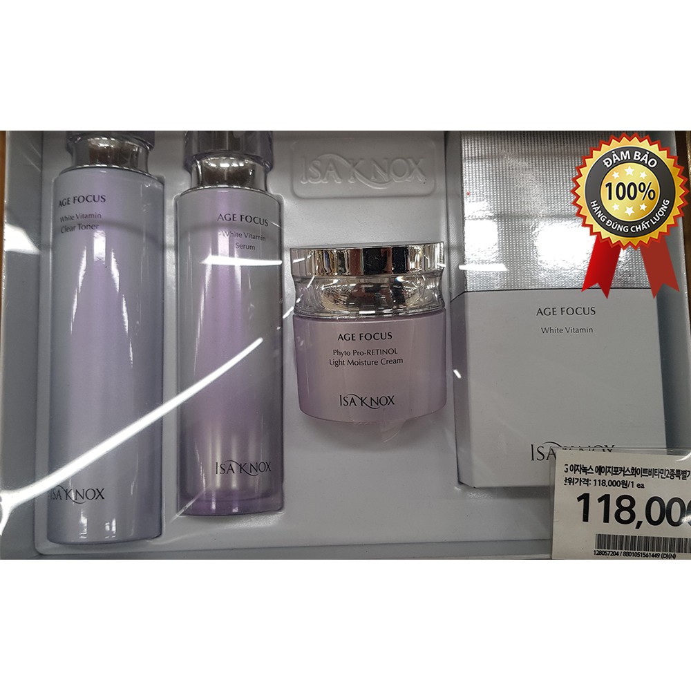 Set dưỡng da Isa Knox Age Focus White Vitamin set (4 Sản Phẩm)