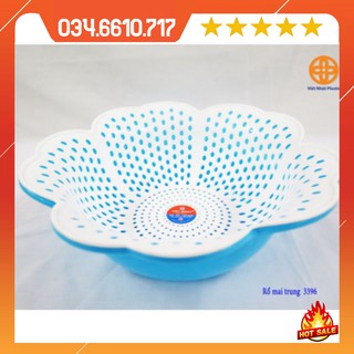 Bộ thau + rổ hoa mai