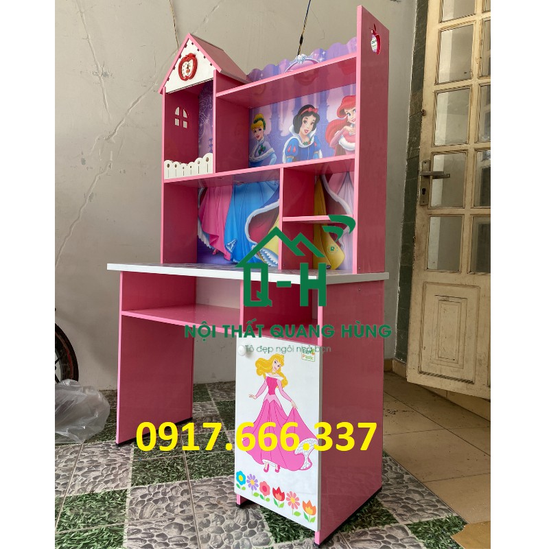Bàn học sinh nhựa đài loan in 3D công chúa bạch tuyết cho bé