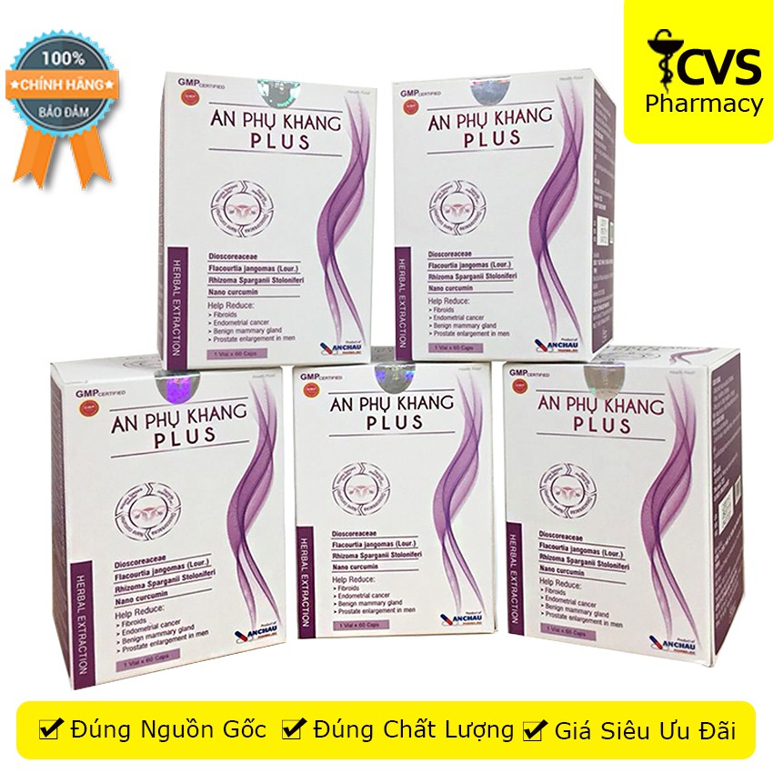 2 Hộp An Phụ Khang Plus - 60 viên uống giảm u xơ, u nang dành cho phụ nữ - cvspharmacy