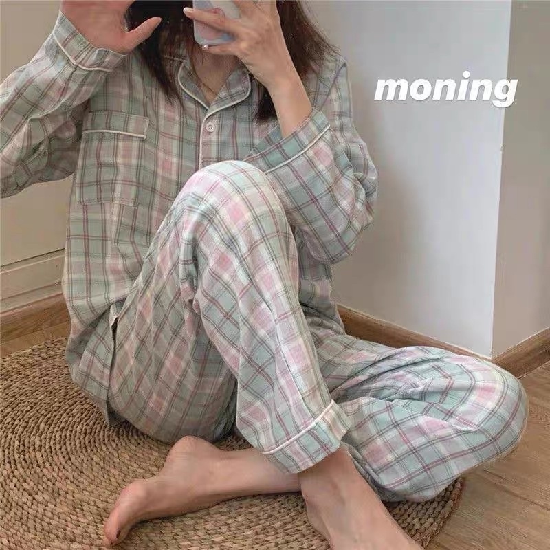 [SIÊU RẺ] Bộ pijama mặc nhà thu đông tay dài, quần dài chất cotton siêu đẹp nhiều hoạ tiết thời trang