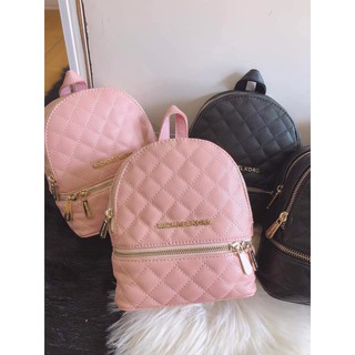 Balo Nữ✔️Chuẩn Loại 1✔️Balo MK Mini Trần Trám Size 20 Đen,Hồng Xuất Xịn