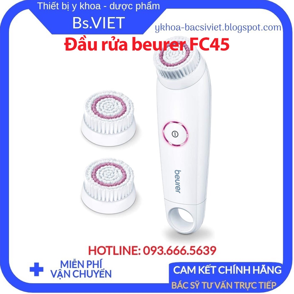 Đầu massage của máy rửa mặt Beurer FC 45 Nachkaufset 1 St là sản phẩm hỗ trợ và thay thế đầu massage của máy FC45 Bsviet