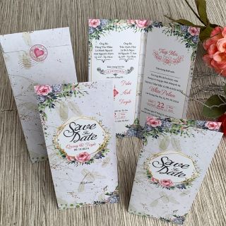 Thiệp cưới đứng mẫu mới