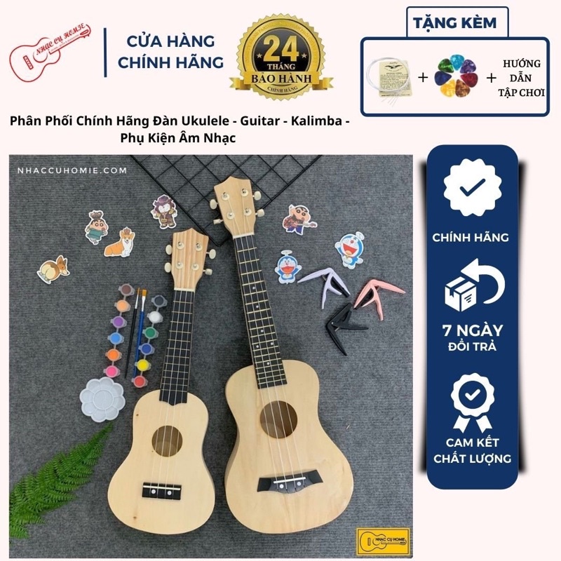 ĐÀN UKULELE THỦ CÔNG DIY FULL GỖ