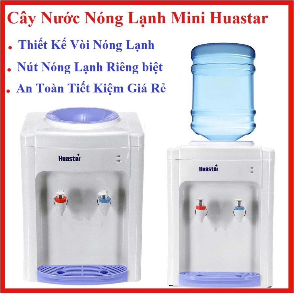 Cây nước nóng lạnh Mini Huastar 1 vòi nóng và 1 vòi lạnh với công tắc vòi nóng lạnh riêng biệt