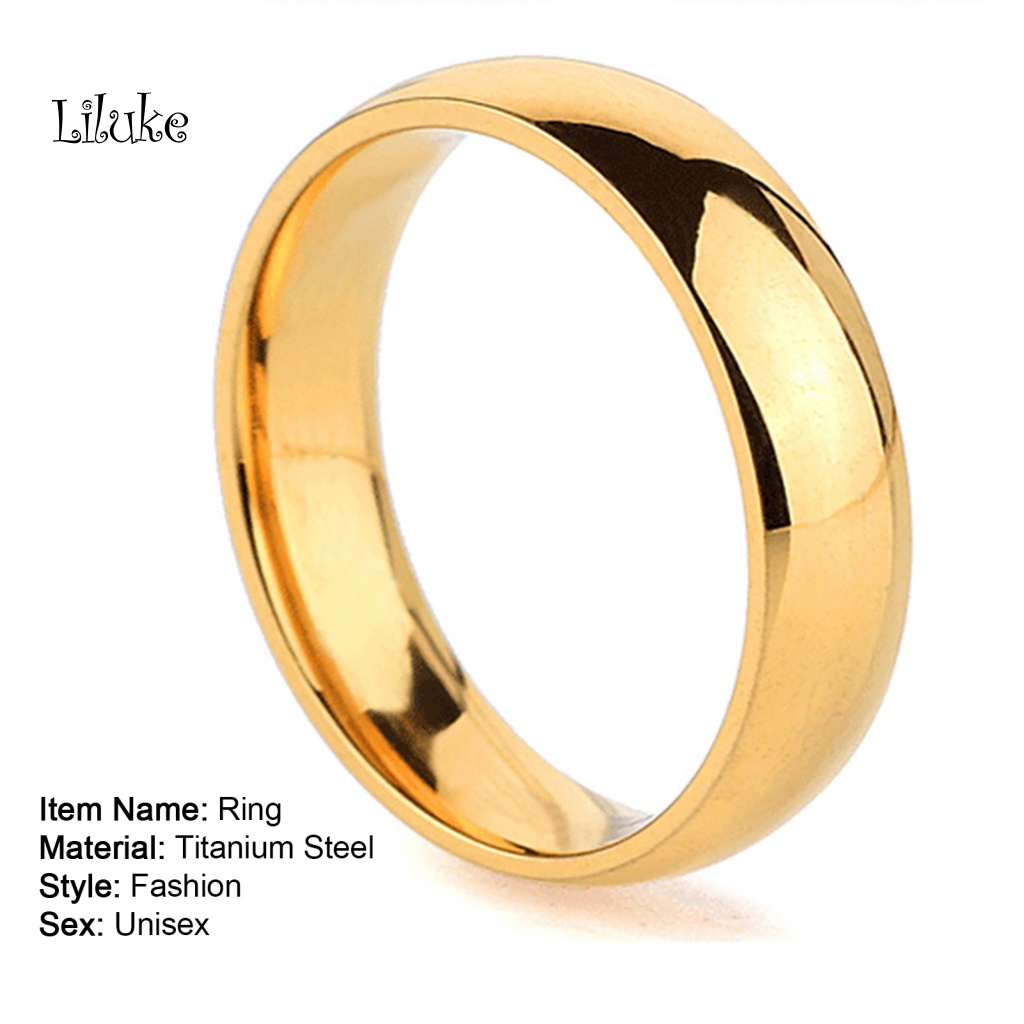 Nhẫn Unisex Trơn Đơn Giản Với 2 Màu Sắc Chọn Lựa