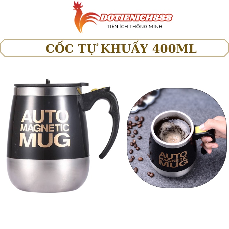 Cốc tự khuấy 400ml cốc pha cà phê tự động Self Stirring Mug