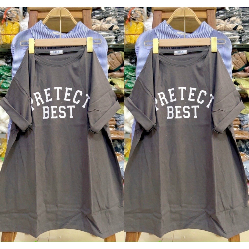 Áo Thun 3158 Unisex Tay Lỡ Form Rộng In Chữ Chất Cotton Xịn Chuẩn Form [ Hình Thật 100%]