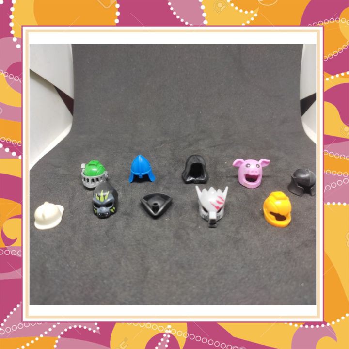 😍ĐỒ CHƠI HOT SALE😍Combo 10 nón,mũ nhân vật non LEGO minifigures 90% ngẫu nhiên.