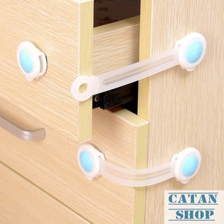 KHÓA CÀI AN TOÀN TỦ LẠNH,TỦ GỖ .1 CÁI