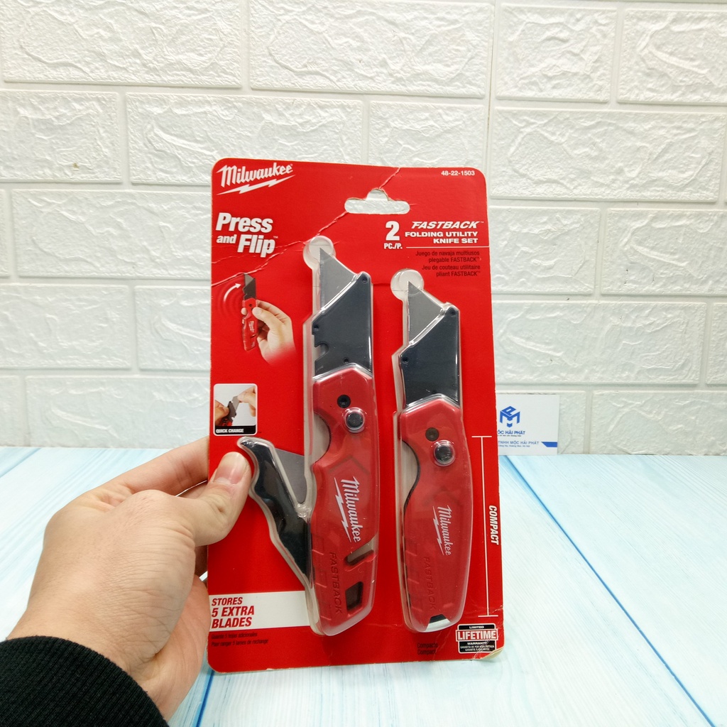 Bộ dao trổ gấp đa năng Fastback Milwaukee 48-22-1503