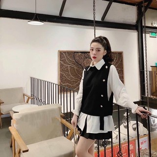 SET ÁO SƠMI KÈM GILE PHỐI NÚT (KÈM VIDEO HÌNH THẬT)