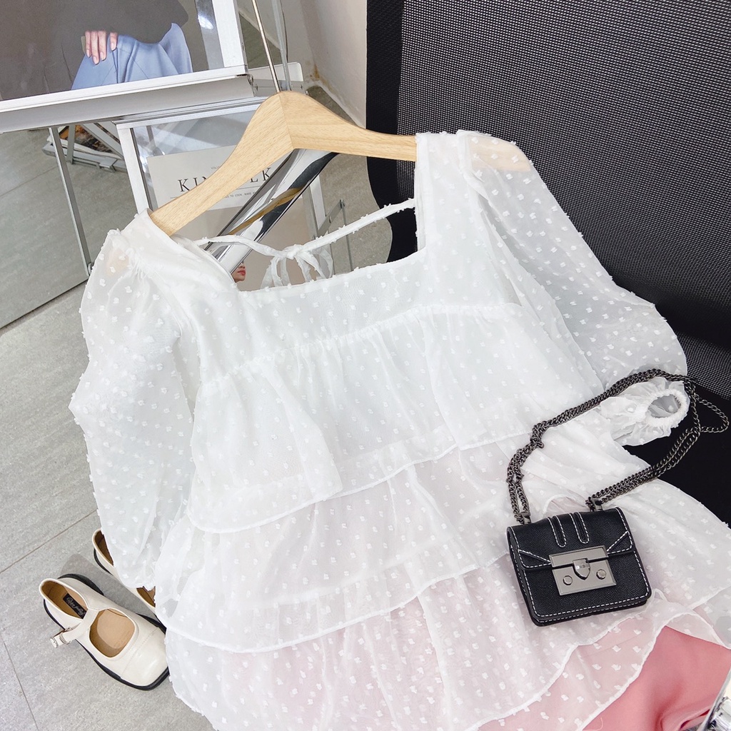 SET BBD HOA NỔI + Chân váy