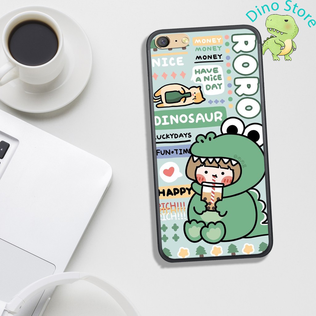 ỐP LƯNG  OPPO A71/A83 ,  IN HÌNH KHỦNG LONG NGỘ NGHĨNH VÀ CUTE