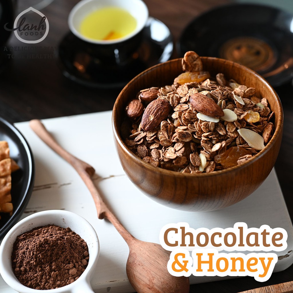Granola Ăn Kiêng Vị Chocolate Không Đường LANHFOODS | BigBuy360 - bigbuy360.vn
