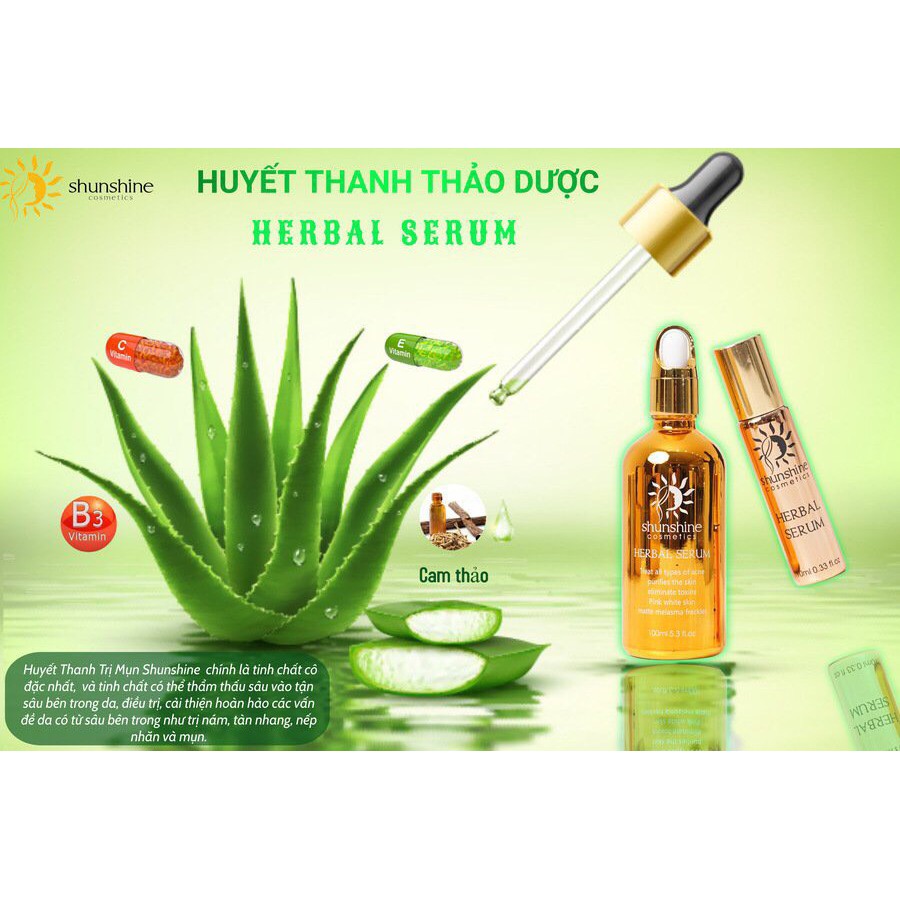 Shunshine cosmetics serum dưỡng da, tái tạo da - herbal | BigBuy360 - bigbuy360.vn