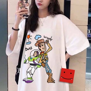 ÁO THUN NAM NỮ - [TOY STORY ] BUZZ & WOODY STYLE VẼ BÚT SÁP
