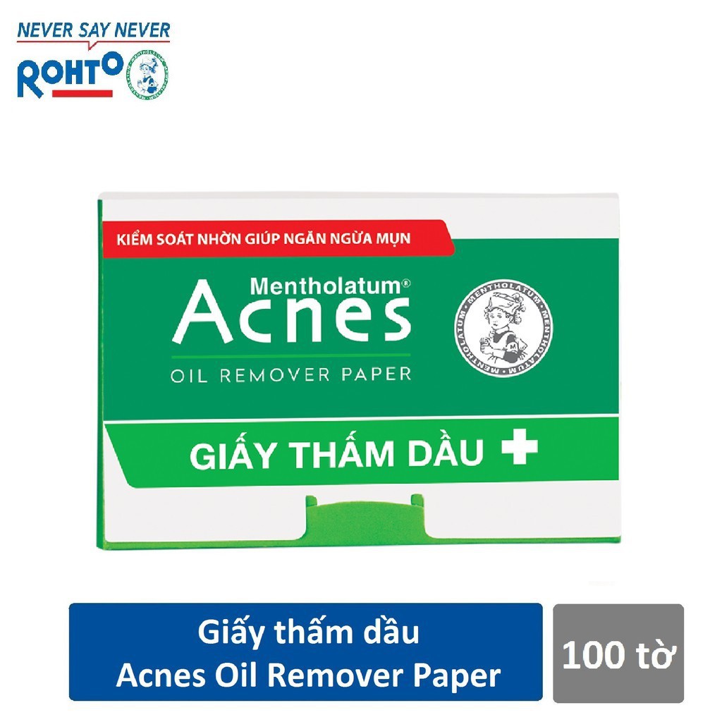 [Mã COSGLORIAT4 -8% đơn 250K] Giấy thấm dầu Acnes Oil Remover Paper (100 tờ)