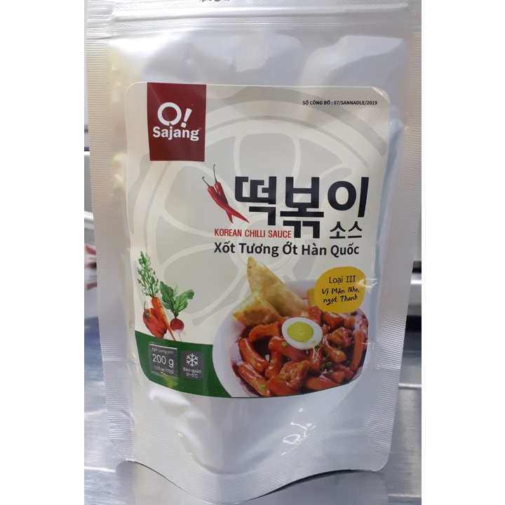 COMBO TOKBOKKI  ĂN VẶT  (500g bánh gạo truyền thống, 500gr bánh gạo nhân phô mai, 120gr sốt)