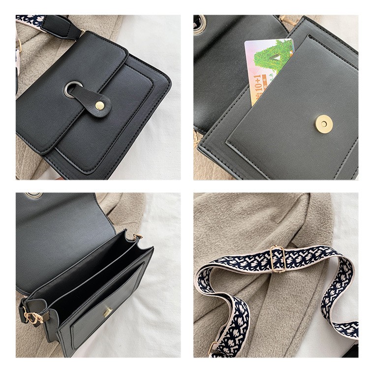 TÚI ĐEO CHÉO NỮ 2 NGĂN QUAI VẢI DA MỀM TT 29 | BigBuy360 - bigbuy360.vn