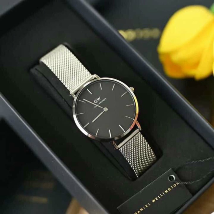 Đồng Hồ Halei DW Cặp Đôi Nam Nữ Dây Thép Lưới Đan Trẻ Trung - Máy Quartz - Bảo Hành 12 Tháng