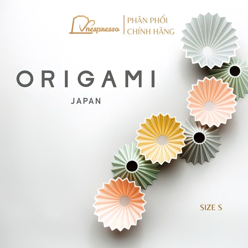 Phễu sứ ORIGAMI Size S - Phễu Lọc Cà Phê V60