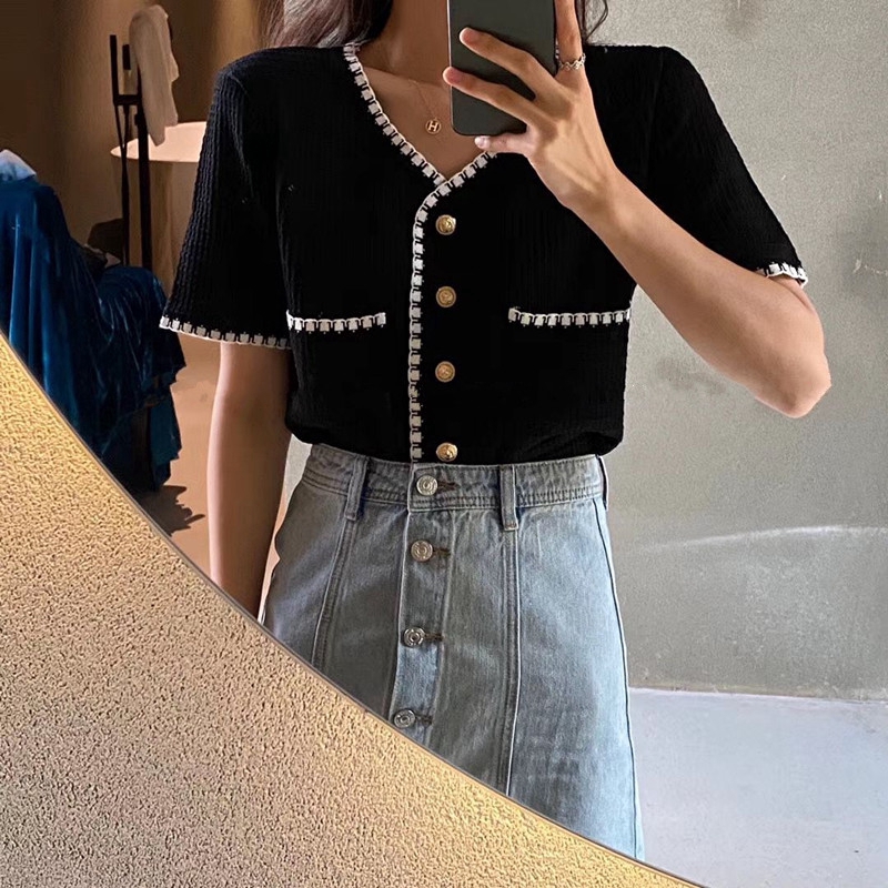 Áo Kiểu Ngắn Tay Thời Trang Mùa Hè Cho Nữ