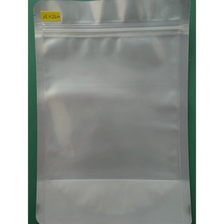 Túi Zip 2 mặt bạc / trong 18x26