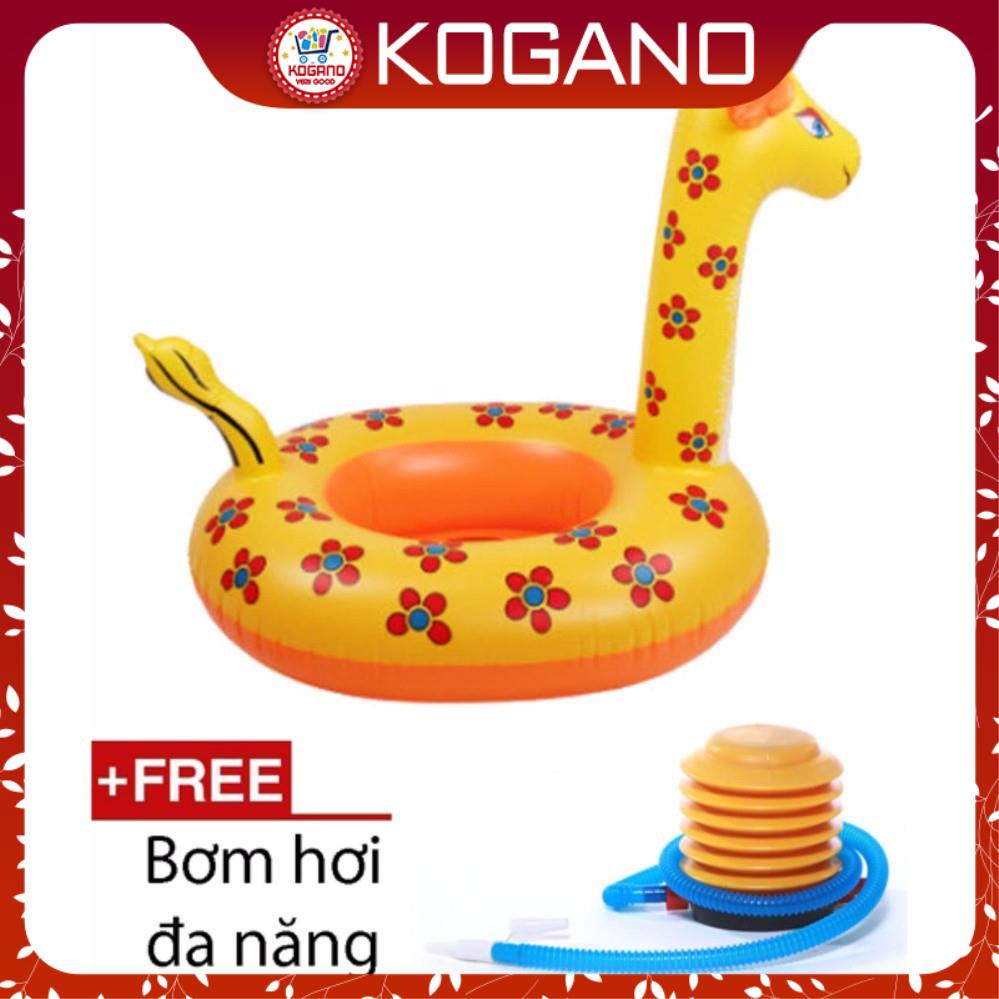 [Tặng Bơm Phao] Phao Bơi Xỏ Chân Cho Bé KOGANO Hình Động Vật Dễ Thương An Toàn Đi Biển, Đi Bơi SS-001040-B