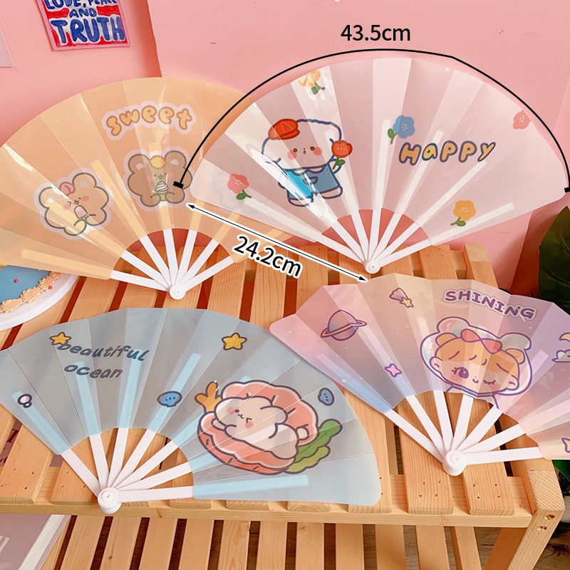 Quạt Cầm Tay Mini Hình Hoạt Hình Dễ Thương