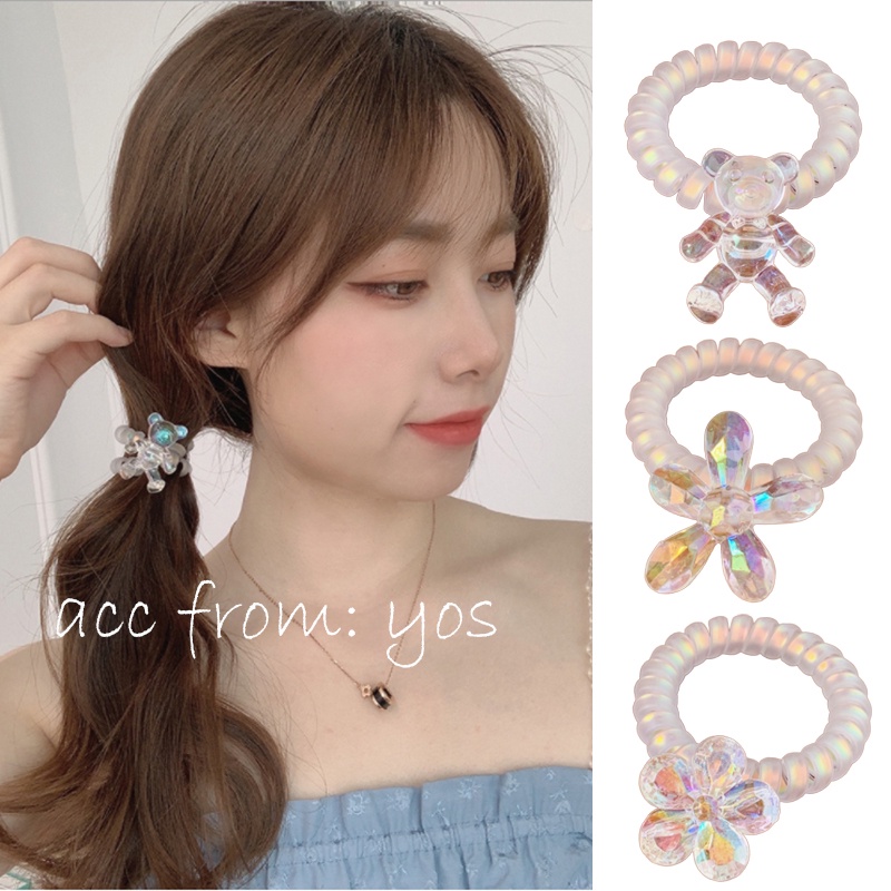 Dây cột tóc lò xo mặt Hologram xinh xắn HOT TREND