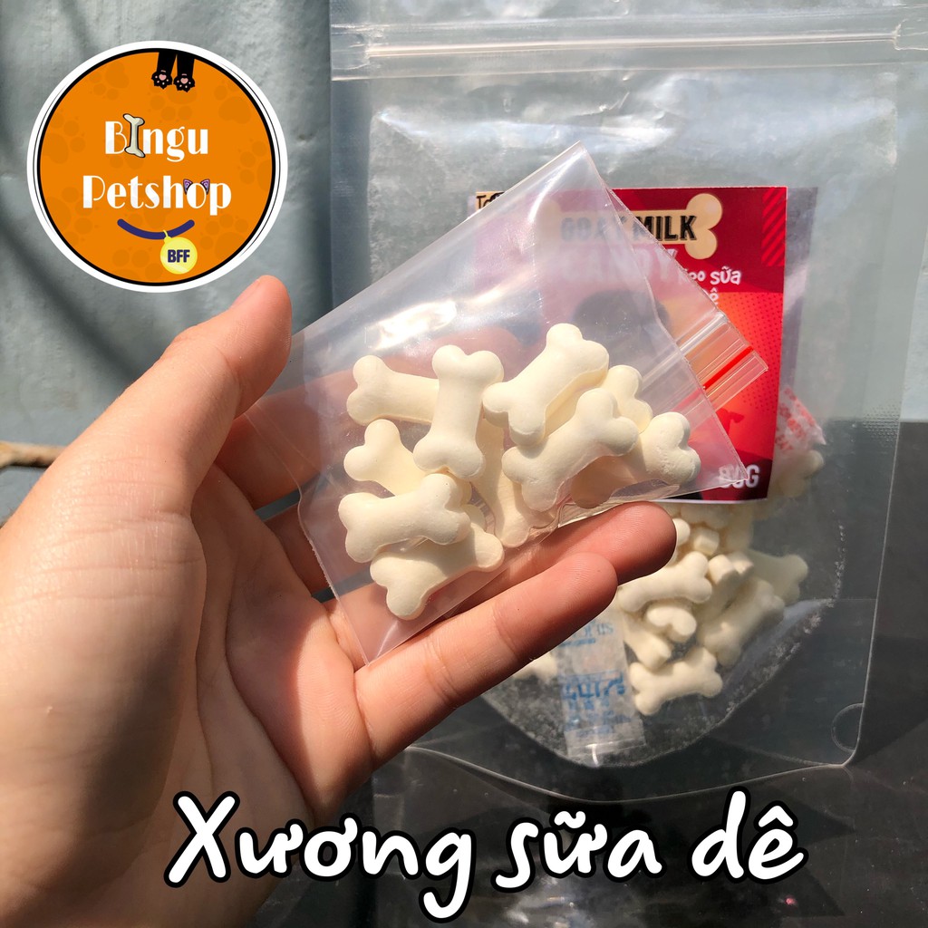 [ LẺ 1 viên kẹo] Kẹo xương sữa dê bổ sung canxi cho chó, mèo, hamster