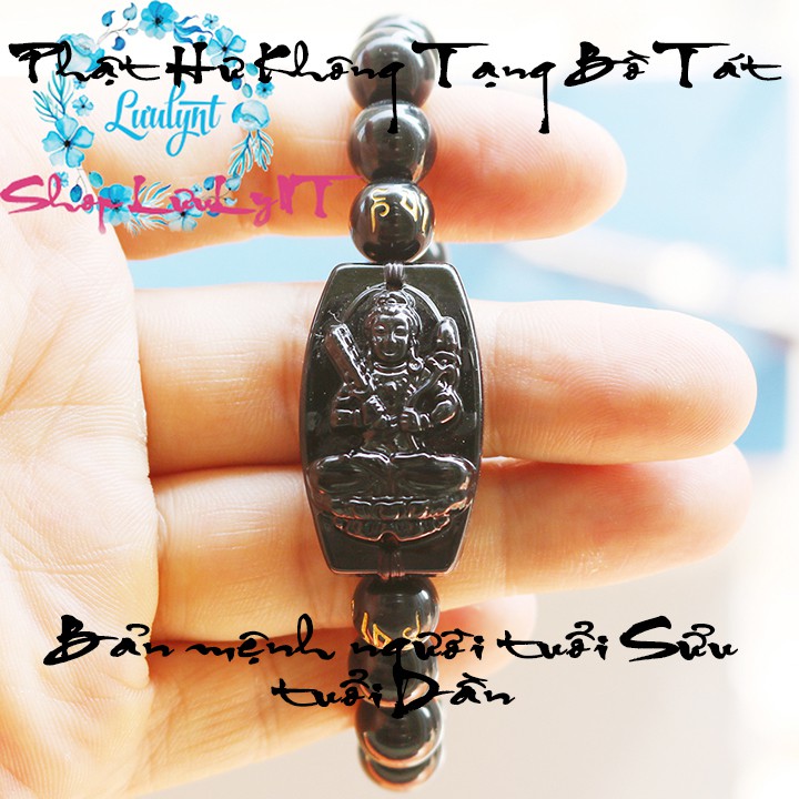 MIỄN PHÍ VẬN CHUYỂN - Vòng tay phật Hư Không Tạng Bồ Tát - Bản mệnh tuổi Sửu, Dần - bản mệnh 12 giáp - mặt phật