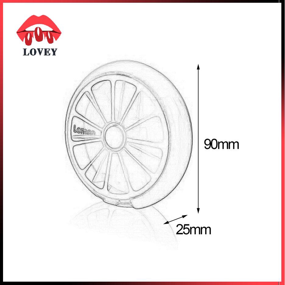 Hộp đựng thuốc chia 7 ngày hình tròn nhỏ