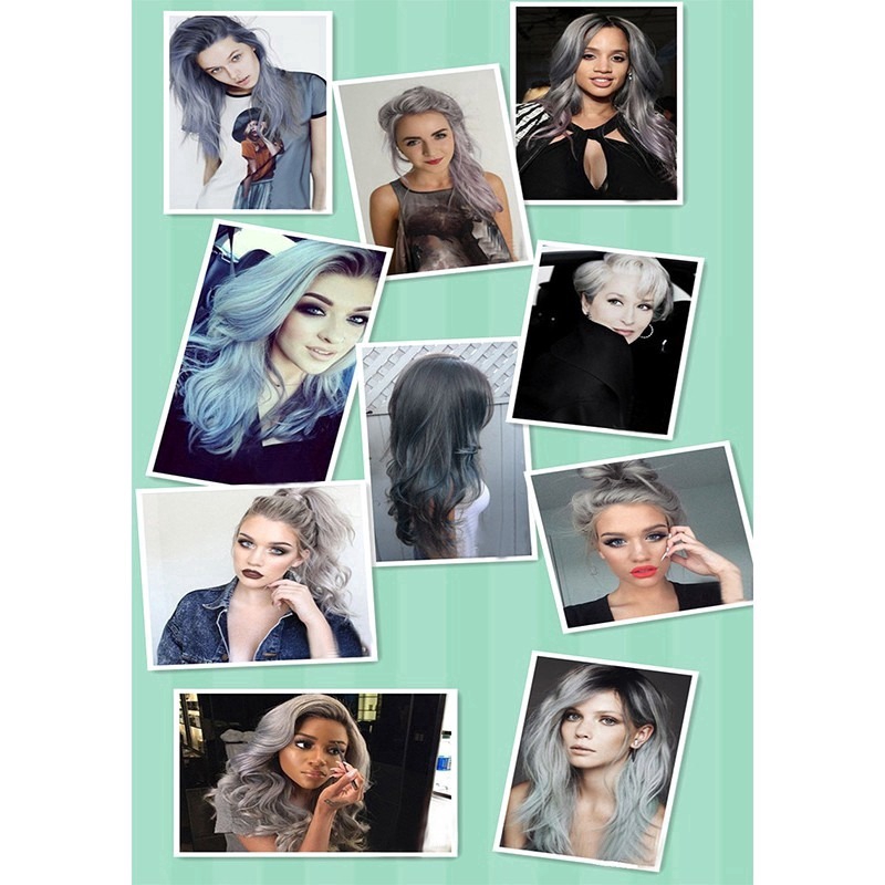 Tóc giả Wigsin thẳng dài nhuộm màu thời trang tùy chọn