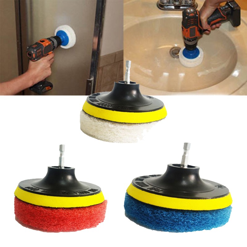 Bộ 5 miếng bông gắn máy khoan vệ sinh nhà cửa