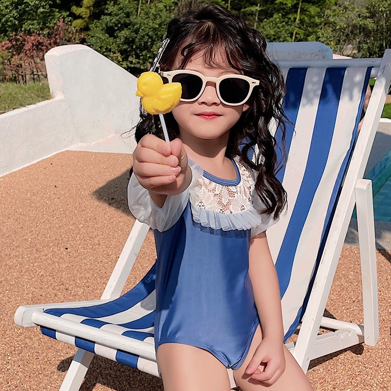 Bộ Đồ Bơi Một Mảnh Kiểu Công Chúa Dễ Thương Cho Bé Gái Từ 1-4 Tuổi