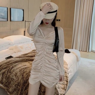 (Order) VÁY ÔM BODY NHÚN NGỰC CỔ TIM