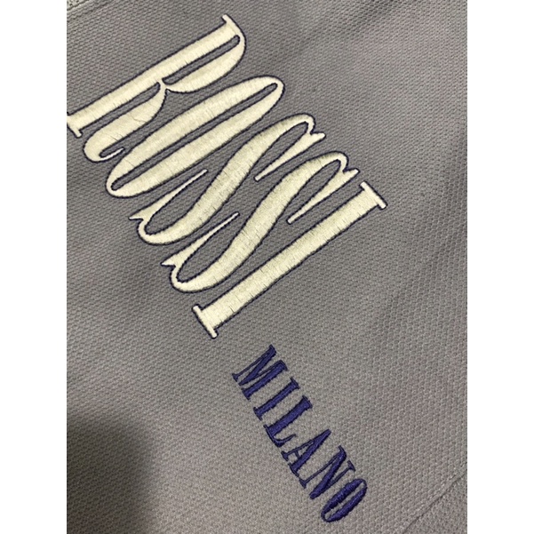 Áo khoác Nam nữ hiệu HIROMI ROSSI milano màu xám thêu logo size M  fit 70kg