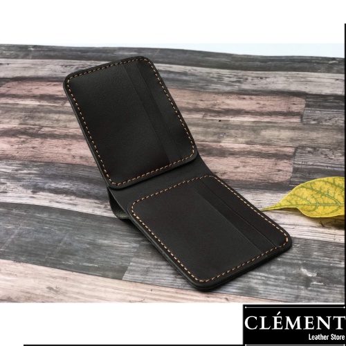 Ví da nam cao cấp, bóp ví nam da bò thật Clément – CM024 - BH 12 tháng - Full box