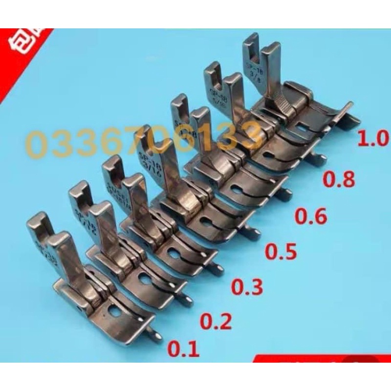 Chân vịt may diễu hoặc may mí máy công nghiệp