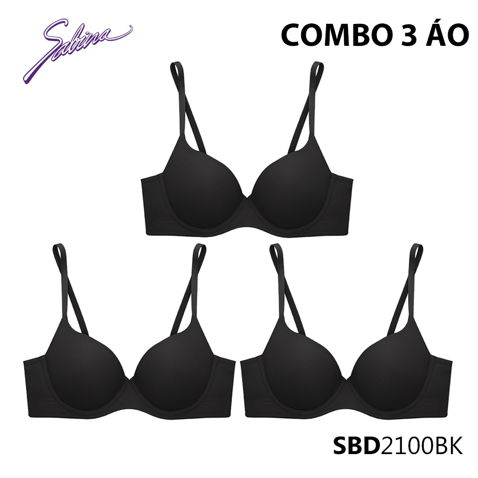 Combo 3 Áo Lót Mút Mỏng Có Kèm Miếng Mút Rời Phù Hợp Ngực Vừa Và Lớn Perfect Bra By Sabina SBD2100