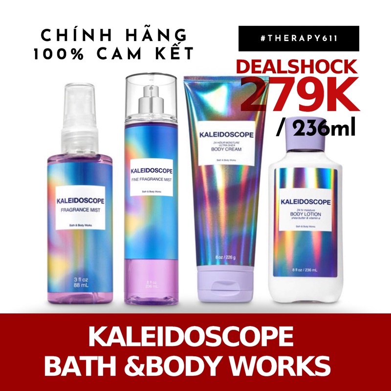 Xịt Thơm Toàn Thân Bath And Body Works Body Mist KALEIDOSCOPE