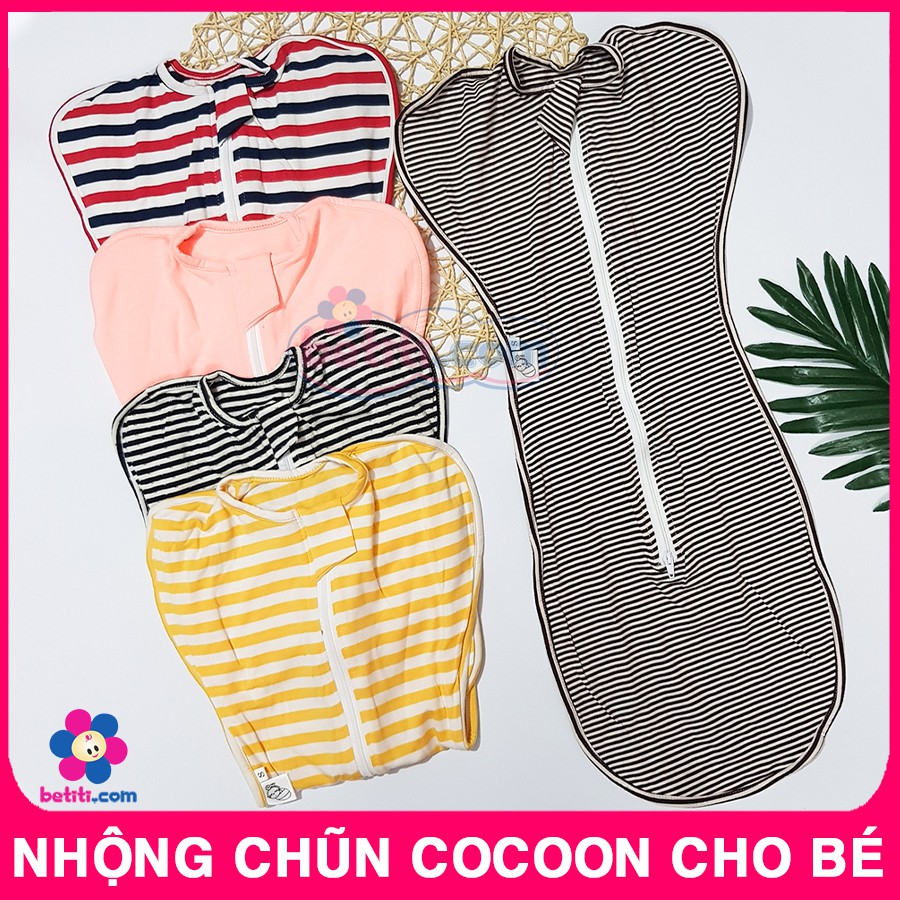 Nhộng Chũn Cocoon Mềm Mịn - Túi Ngủ Cho Trẻ Giúp Bé Ngủ Ngon Sâu Giấc - BTT00769