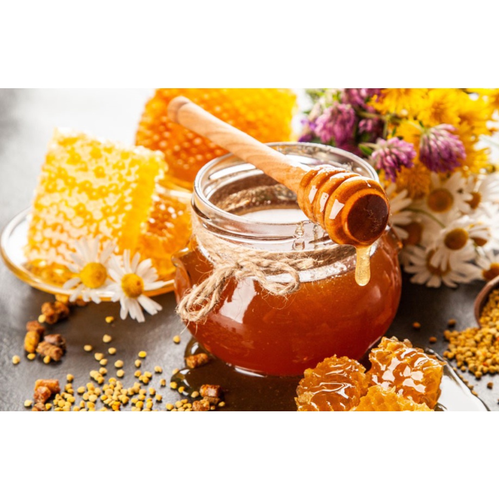 Mật ong hữu cơ hoa cúc và hoa rừng 350gr