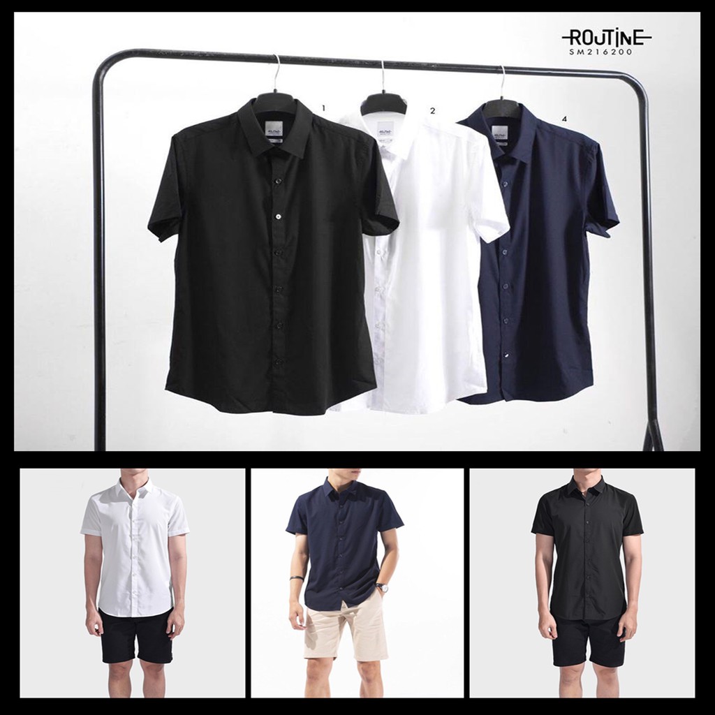 SM216200 - Áo sơmi 4 màu vải tre bamboo | 1 chiếc áo sơmi đẹp từ chất xuất sắc về from dáng ✔️